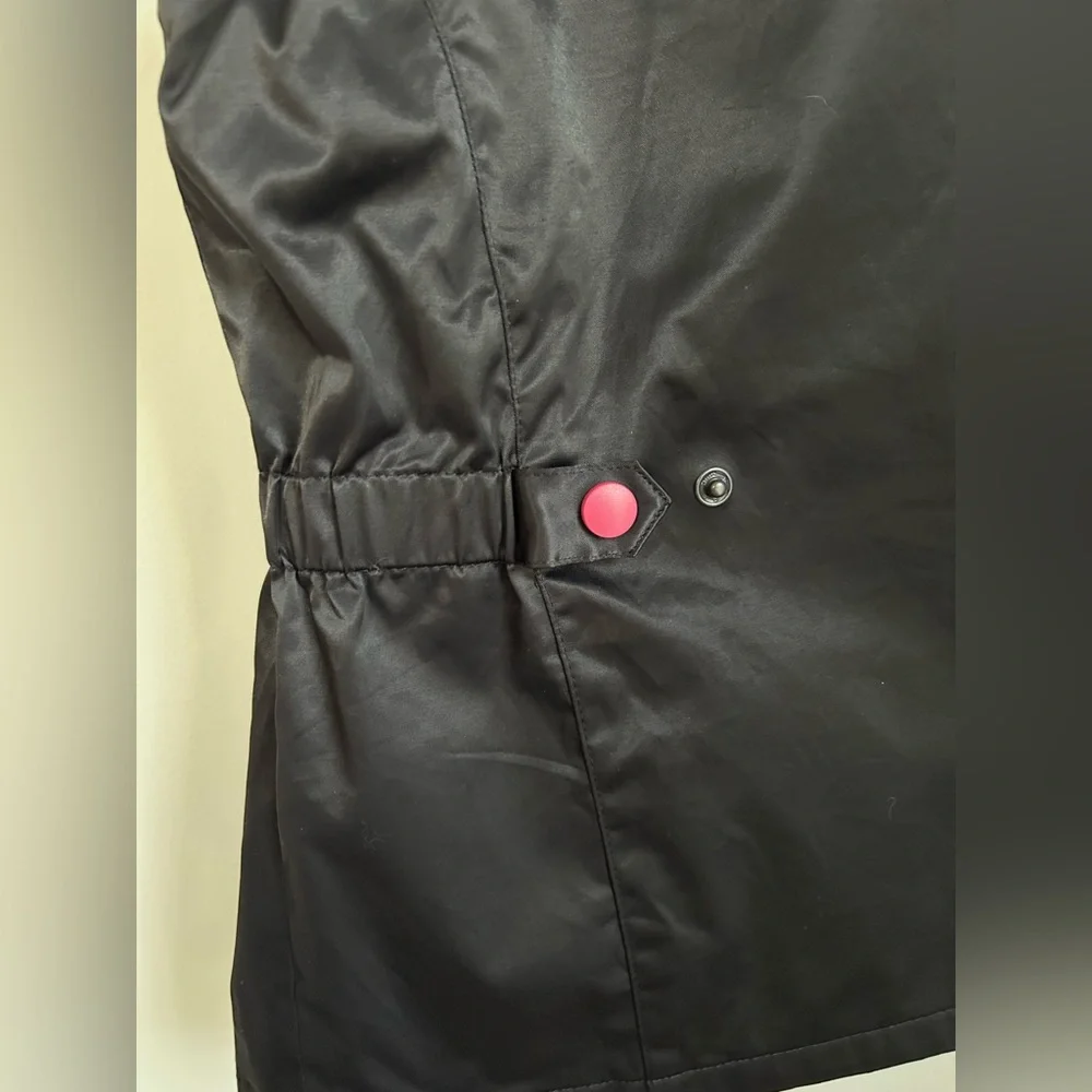 EP Pro Poppy‎ Hills Golf Vest  Women's Size Small Black with Pink Accents